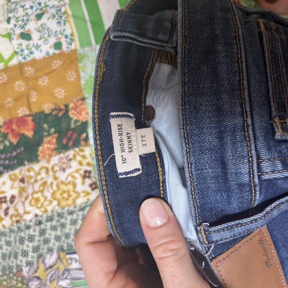 Madewell 10” High-Rise Skinny Jean with Tall 30" inseam - Picture 9 of 10